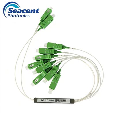 2x8 Fiber Optic PLC Splitter Micro Type Low Insertion Loss