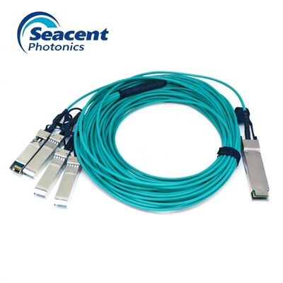 Cáp quang hoạt động đa chế độ 40G QSFP + đến 4x10G SFP + AOC