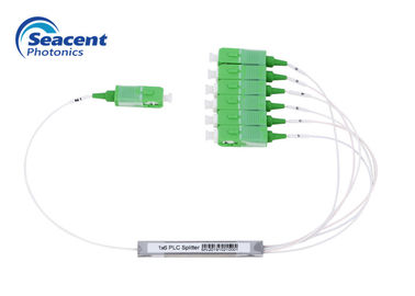 1x6 Mini Plc Splitter, Bộ tách sợi quang Ftth Tính đồng nhất kênh tốt