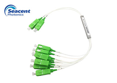 Mô-đun sợi quang PLC Splitter mini 2x8 với đầu nối SC / APC