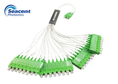 Thiết kế nhỏ gọn Sợi quang PLC Splitter ống thép 2x32 với đầu nối SC / APC
