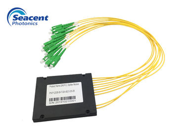 FTTH FTTB FTTX PON 2X8 Cassette PLC Splitter SC APC Loại đầu nối