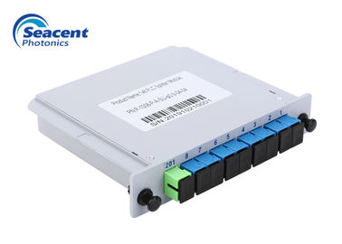 Bộ chia PLC Cassette 0,9mm 0,5m 1x8 Cắm vào Đầu nối SC APC