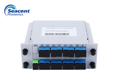 Thiết kế nhỏ gọn Bộ chia Plc 0,9mm 0,5m 1x16 Cắm vào Bộ chia sợi quang FTTH