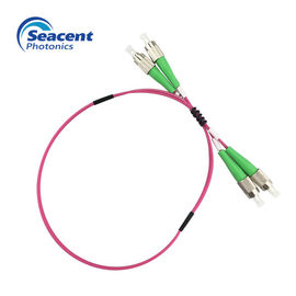 Multimode duplex Fc To Fc Fiber Patch Cord MM50 / 125 OM3, APC Ba Lan