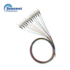 LSZH / PVC Jacket 12 màu sợi quang Pigtail với kết nối SC UPC