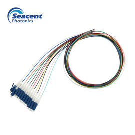 UPC LC Fiber Pigtail 12 chùm màu cho hệ thống truyền dẫn quang