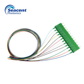 SC APC Fiber Pigtails 12 chùm màu 0,5m cho hệ thống cảm biến sợi quang