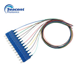 12 màu Beam SC Sợi quang Pigtail UPC Ba Lan 2.0m 3.0mm với áo khoác PVC